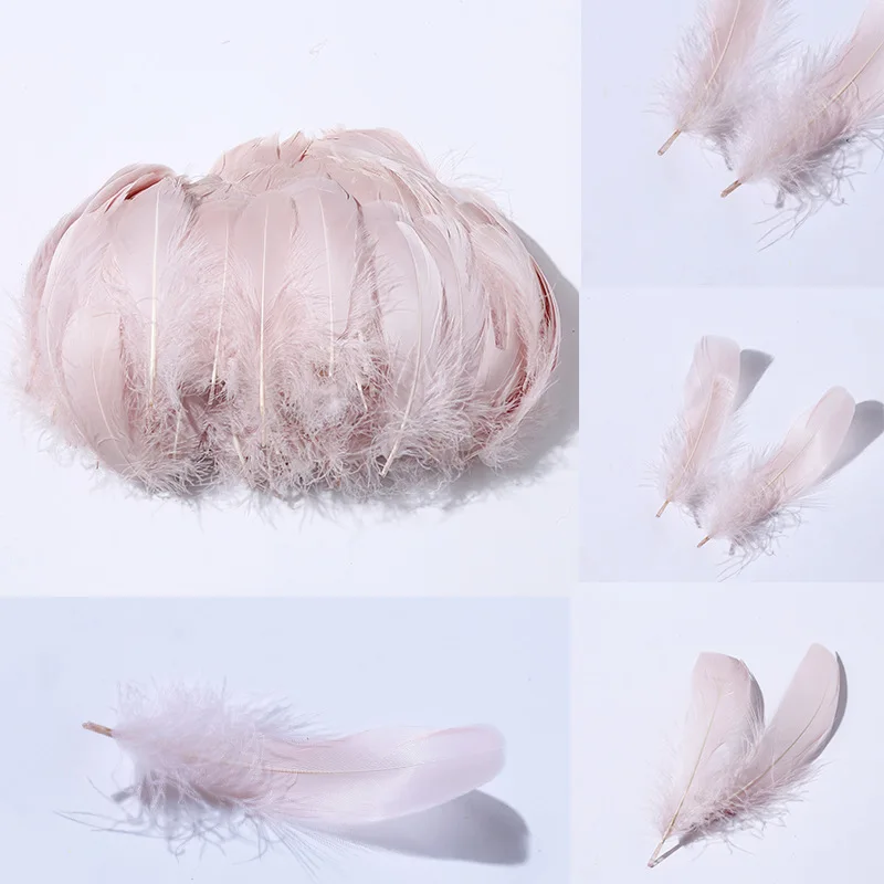 100PCS 18 Colors Dyed Natural Goose Feather Rainbow Balloon Fill Wedding Dress DIY Decorative Accessories 6-12cm | Дом и сад