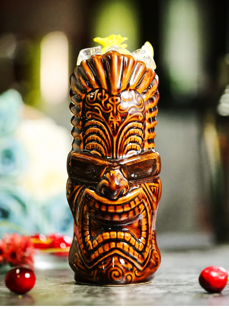 Hawaii Tiki кружки Коктейльная чашка пивная кружка для напитков кружка для Вина Керамические Кружки Tiki отлично подходят для коктейльных напитков