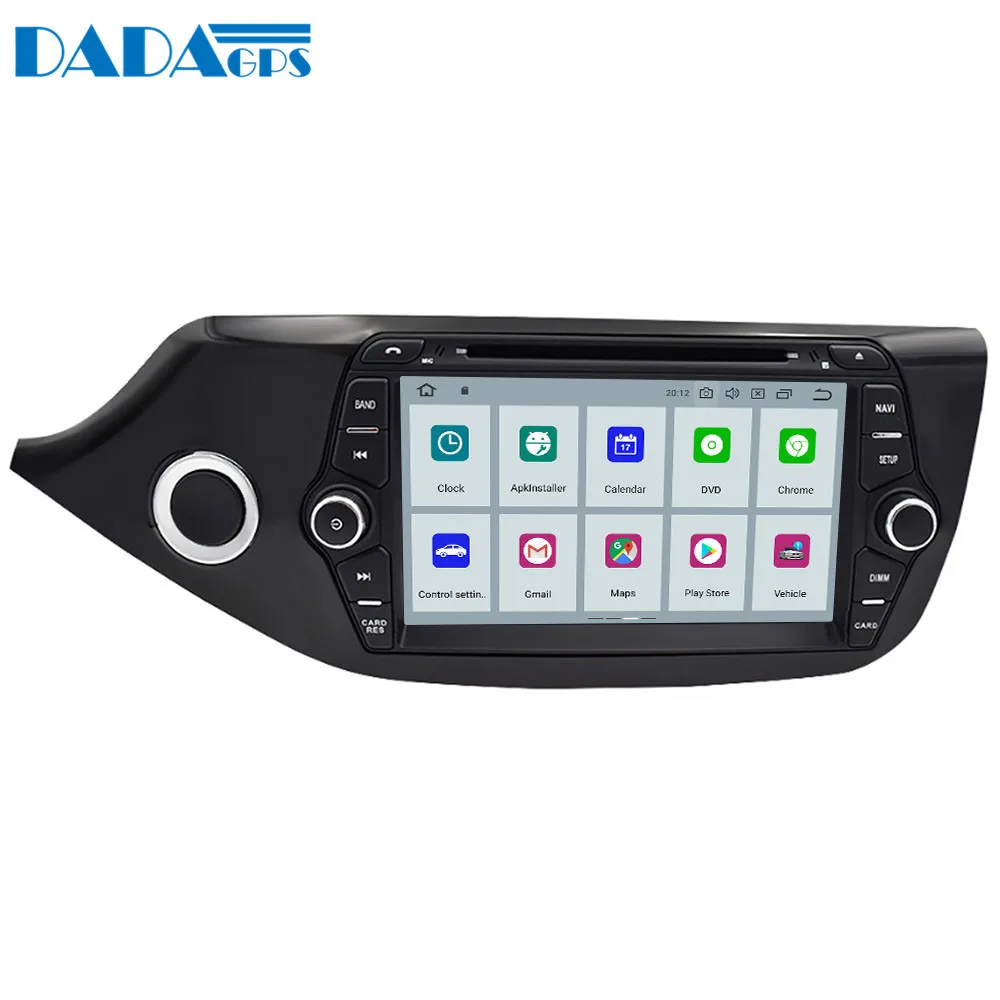 Автомобильный мультимедийный плеер Android 9 0 IPS восемь ядер 4 + 64 ГБ для KIA Ceed 2013 2014 2015