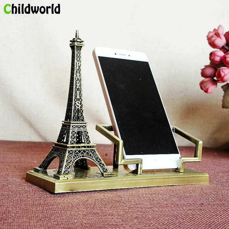 

Eiffel Tower Phone Holder Home Decoration Accessories Crafts Alloy miniature figurines Furnishings Gifts Office Desk Decoration