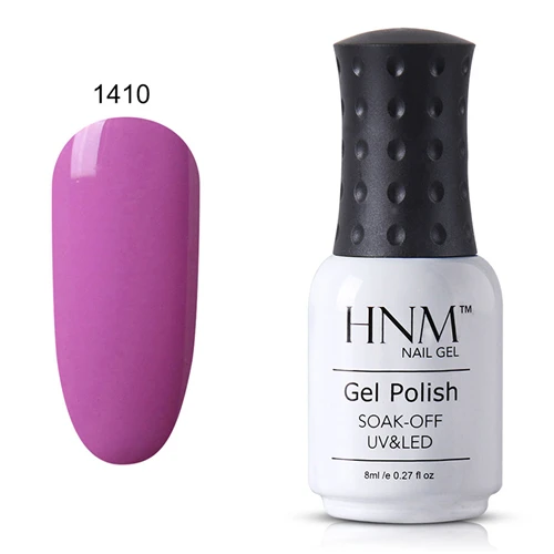HNM 8 мл Лак для ногтей светильник цветной Nagellak УФ светодиодный лак для ногтей Vernis Полуперманентная краска для грунтовки гель лак Vernis a Ongle - Цвет: 1410