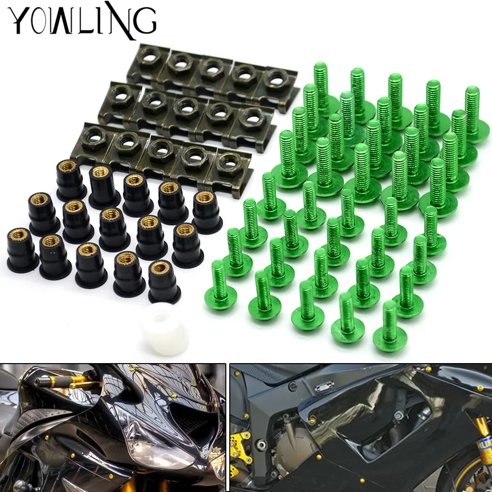 

motorcycle fairing screw bolt windscreen screw FOR KAWASAKI zx6r zx636 zx10r z1000 z750r z1000sx ninja 300 250 1000 2005-2017