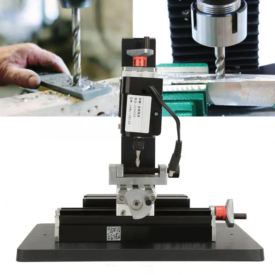 Высокоточный Металлический Мини фрезерный станок для обработки дерева 100 240 В 24