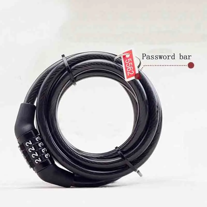 Замок для горного велосипеда Противоугонный замок Летающий стальной 4-значный