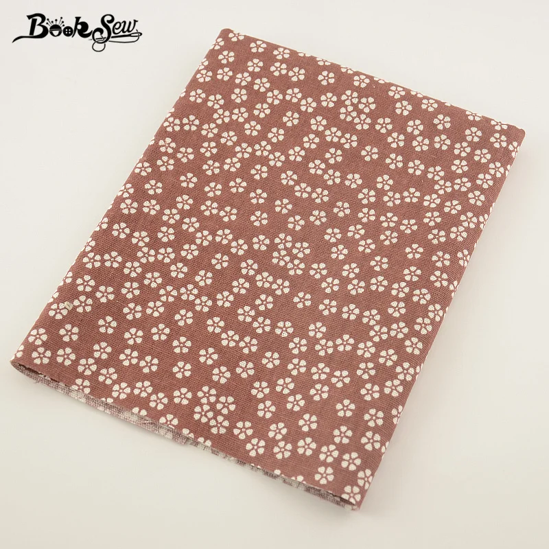 Хлопчатобумажная льняная ткань для шитья Tissu скатертей подушки штор Zakka Booksew