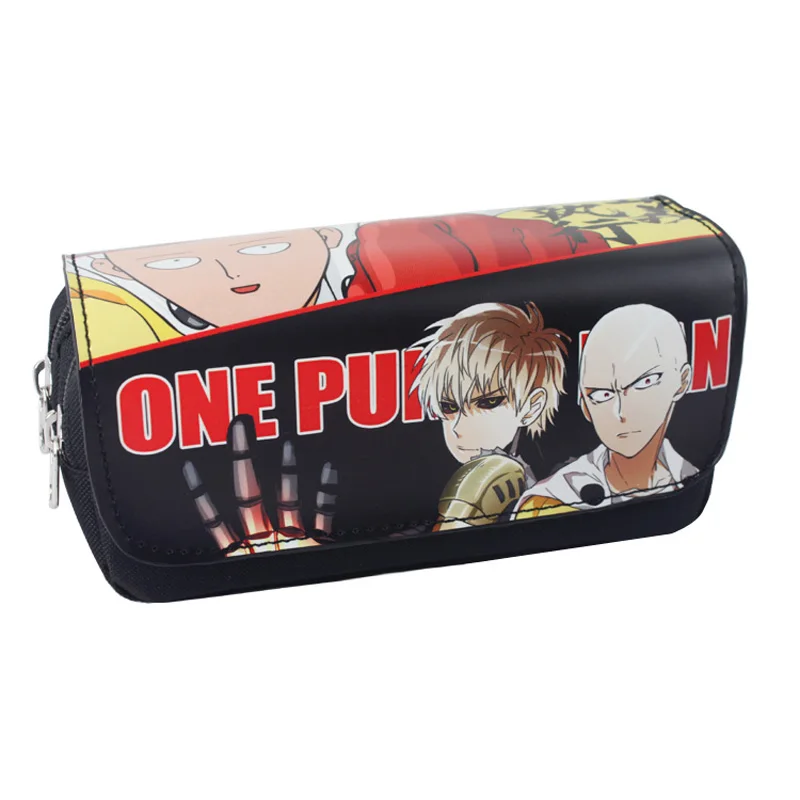 One Punch Man 3 Чехол для карандашей с мультипликационным принтом Adventure Time BMO, сумка для студенческих канцелярских принадлежностей/косметичка для путешествий/сумка для хранения - Цвет: One Punch Man 3