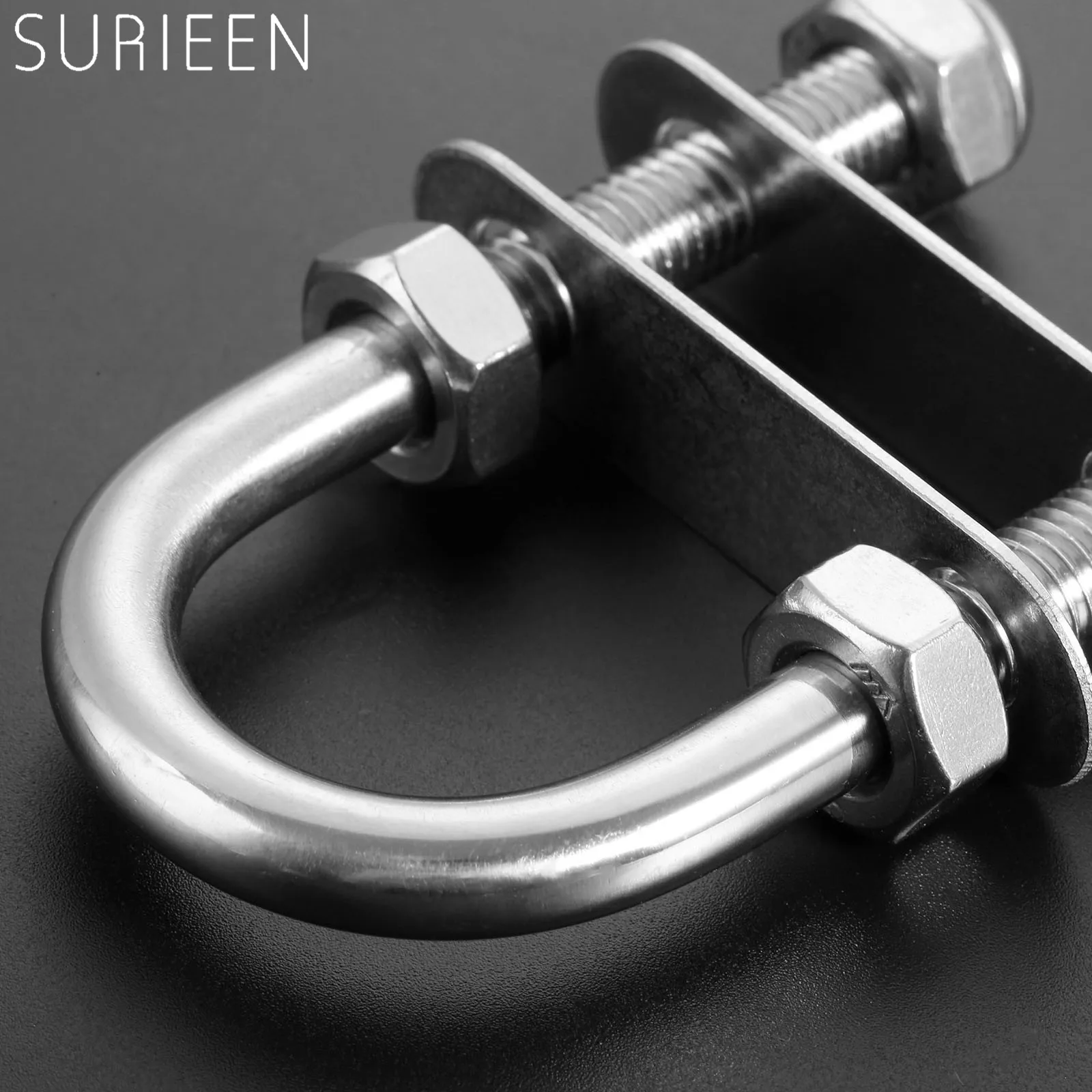 SURIEEN 2 шт лук кормовой глаз U Болт 316 нержавеющая сталь лодка морской болт веревка и такелаж кожухи M10 x 90 яхты лодки Аксессуары