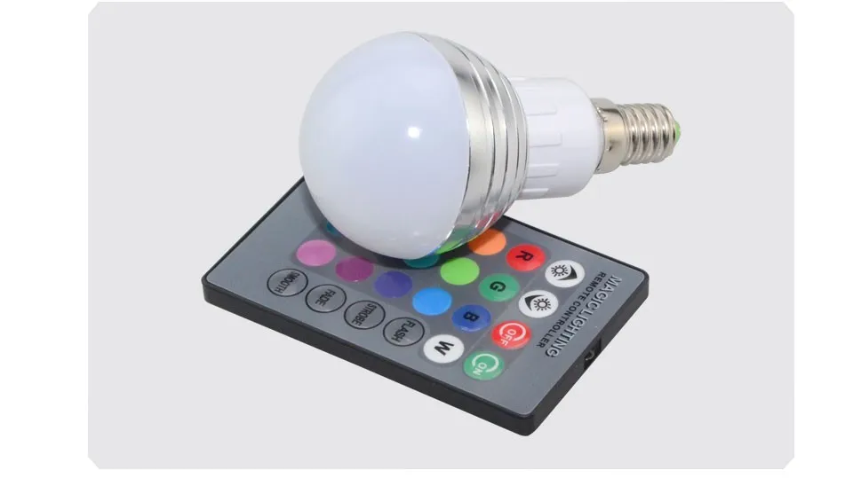 Новогодний светильник ing E14 9 Вт RGB светодиодный светильник 110 В 220 в 16 цветов RGB лампа с дистанционным управлением для бара KTV украшения