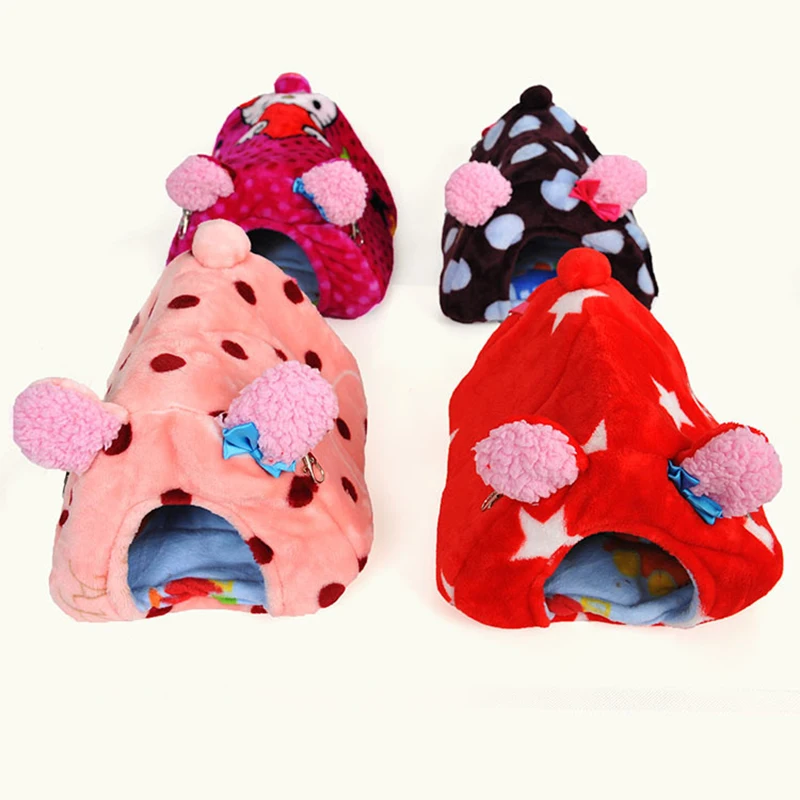 Милый маленький животное кролик хомяк дом кровать для крыс белок морская свинка