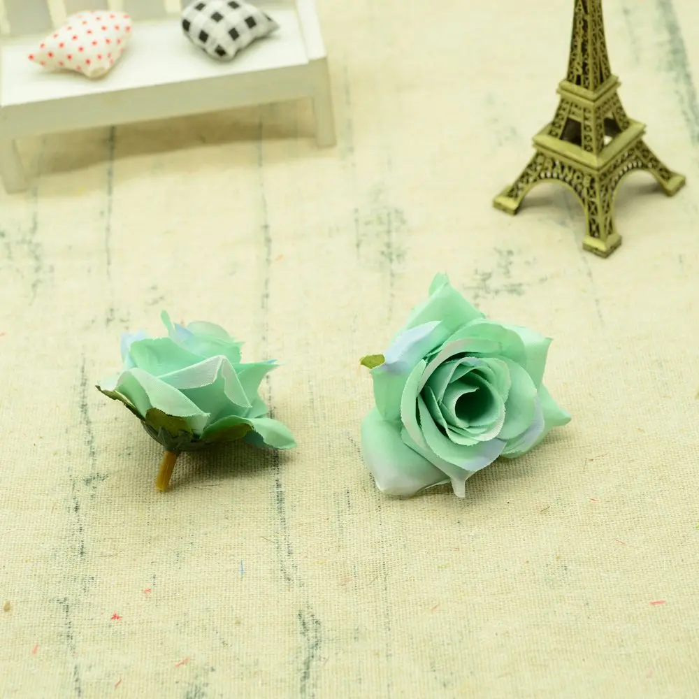 50 шт. шелковые розы на Рождество украшения для дома свадебные аксессуары