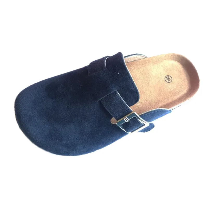 New Summer Casual Slippers Children Flat Heels Baotou Beach Shoes Baby Toddler Nubuck Leather Slides Kids Sandals 041
