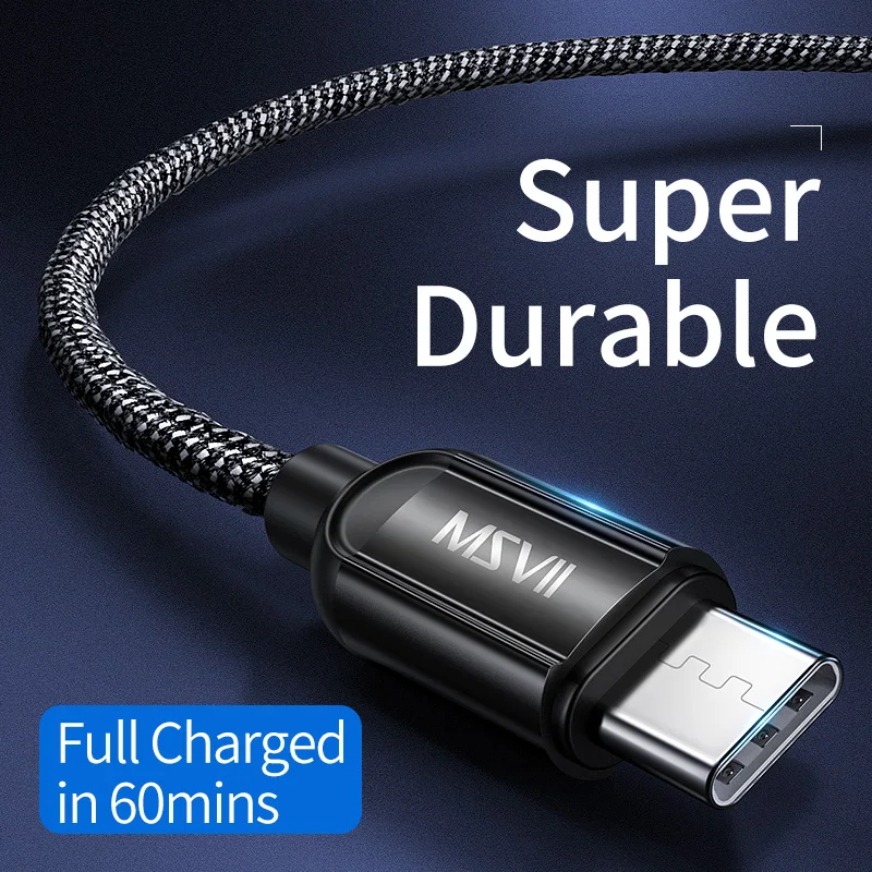 Msvii USB кабель для быстрой зарядки и обновления usb type-C samsung S9 S8 Note 8 9 передачи данных