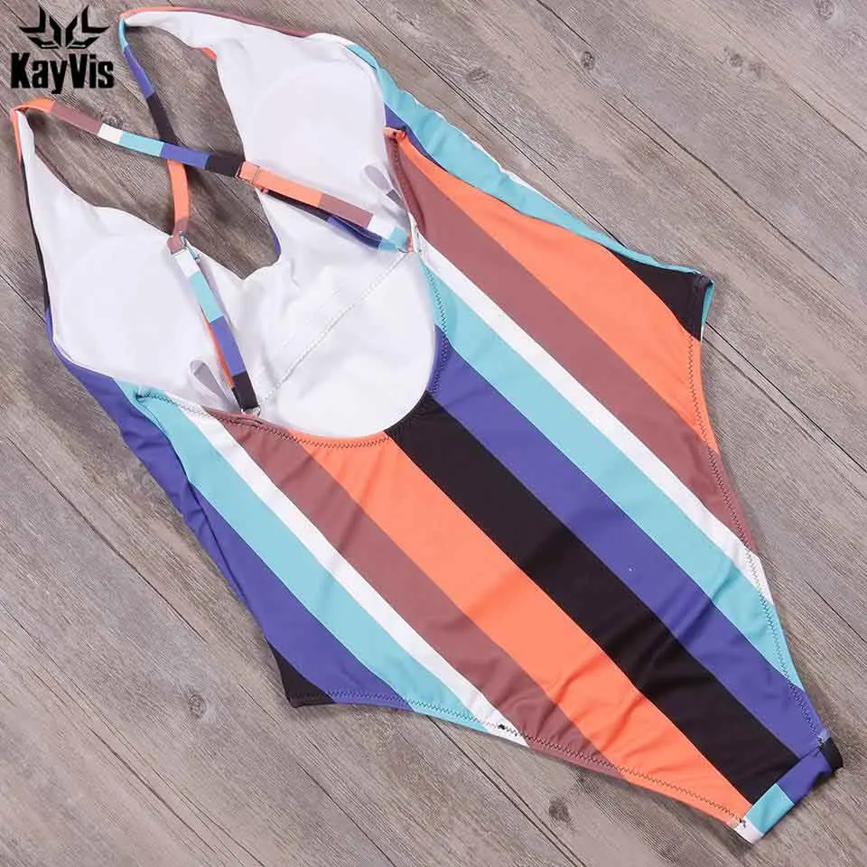 KayVis новый сексуальный цельный купальник женский винтажный купальный костюм плюс