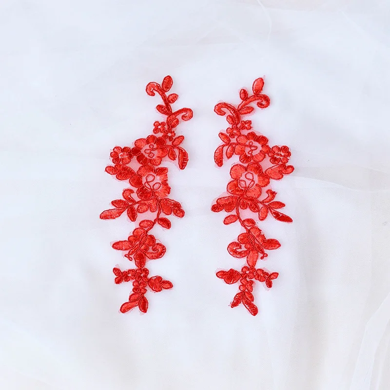 Вышитые свадебные платья декоративные Швейные кружевные аппликации отделка для