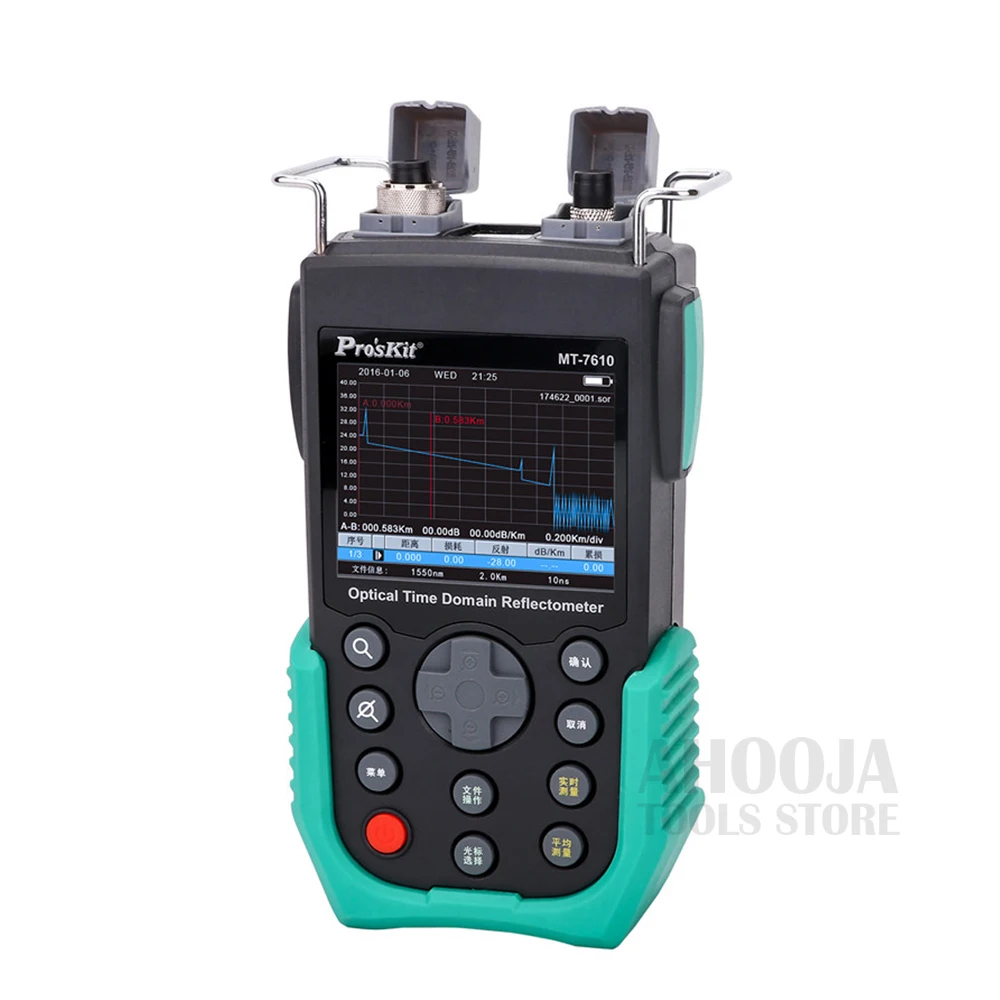 Pro'skit MT 7610 OTDR оптический рефлектор с временным доменом тестер оптического
