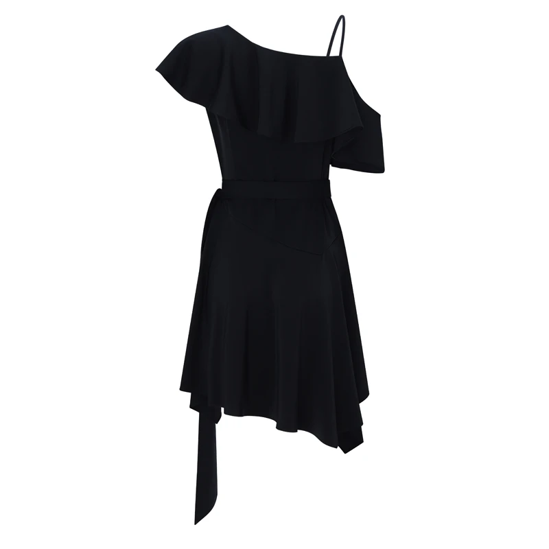 Женское вечернее платье миди Max Spri черное ТРАПЕЦИЕВИДНОЕ ПЛАТЬЕ с открытыми