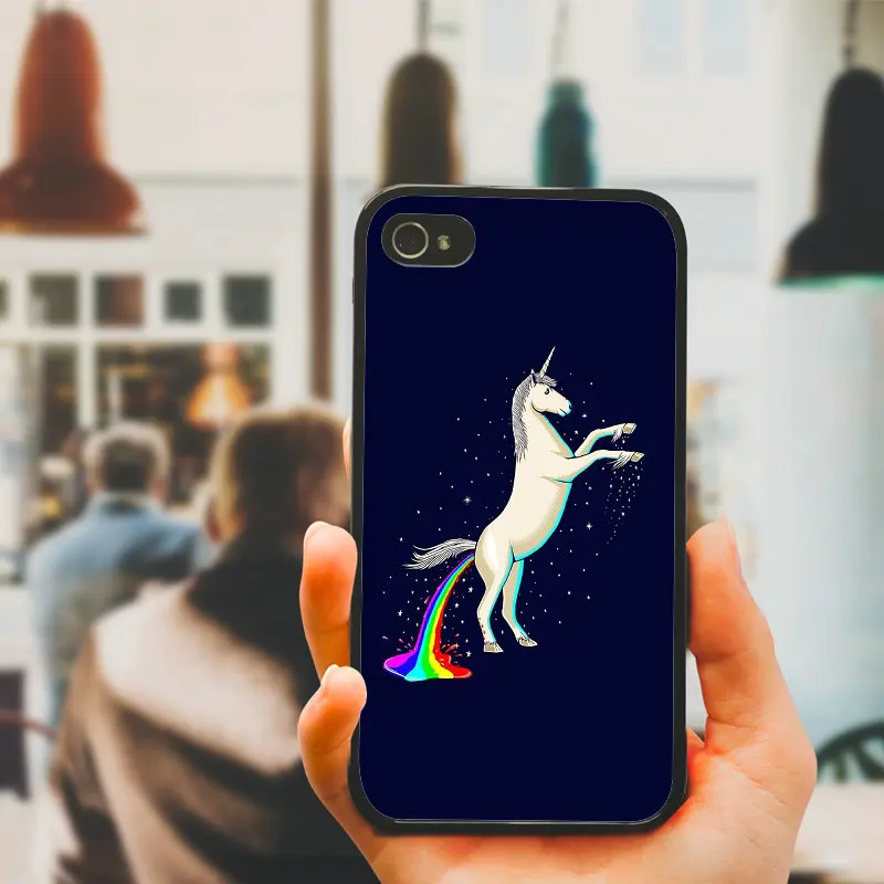 Rainbow Unicorn Horse Cell Phone Cases Hard Plastic Cover Protect for iphone 8 7 6 6S Plus X XR XS Max 5S 5 SE 4 4S Case |