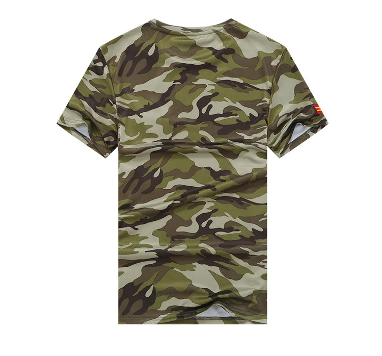 Футболка мужская быстросохнущая в стиле милитари камуфляжная армейская рубашка