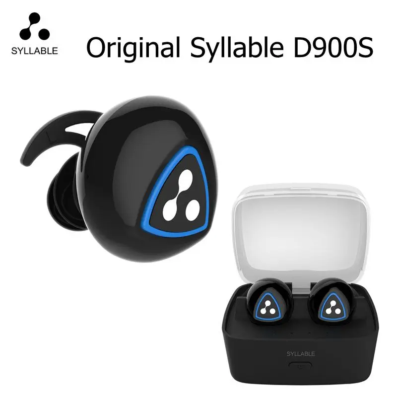 100% original Syllable D900S Bluetooth Stereo Earphone Wireless Music Headset Handsfree Mini Earbud fone de ouvido black &ampwhite |