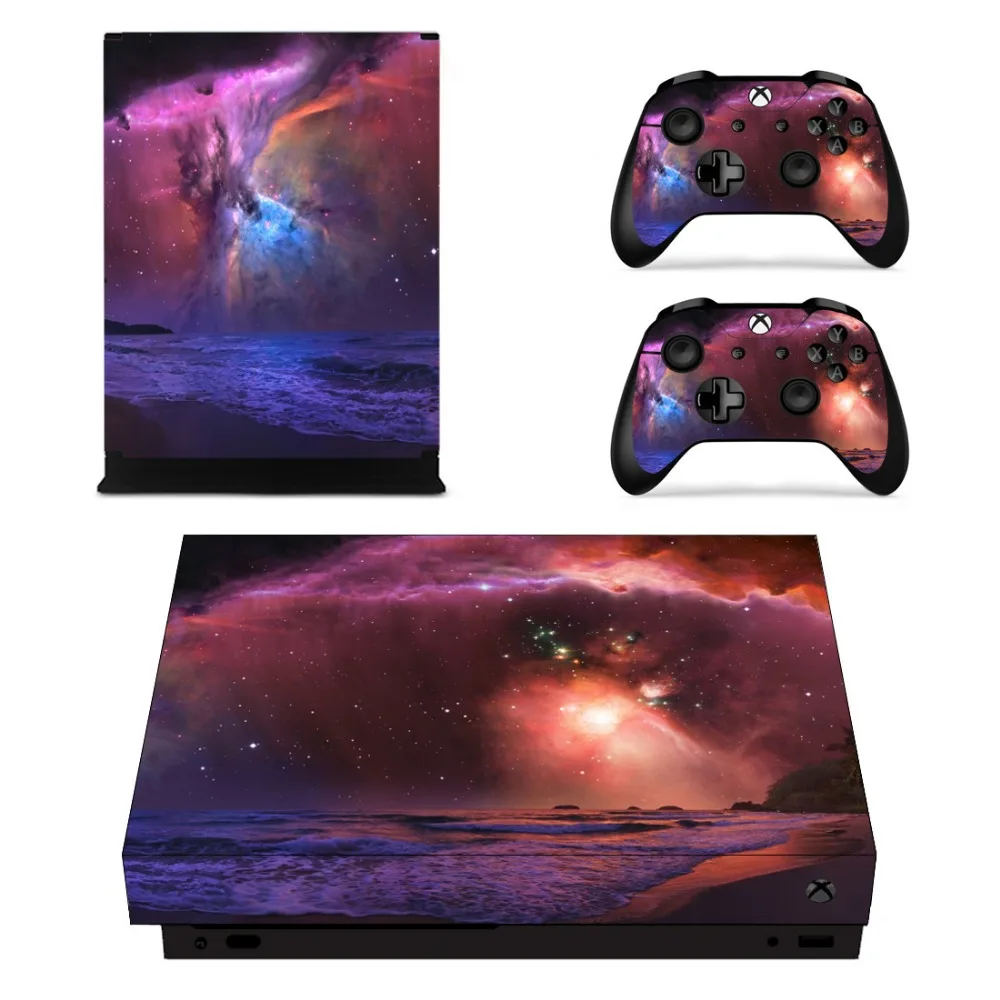 Наклейка звездное небо для Xbox One X наклейка скины наклейки на консоль контроллера