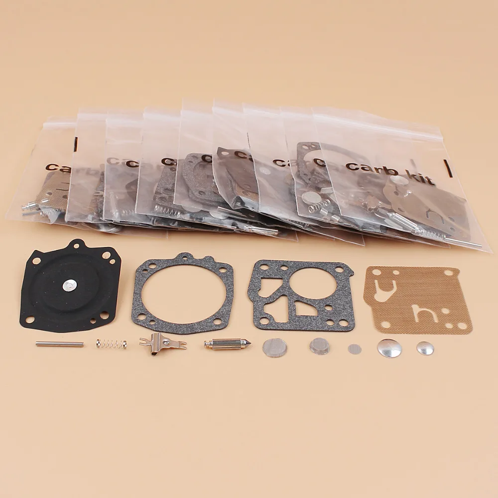 10 шт./лот Карбюратор Carb диафрагма Ремонтный Комплект Fit Jonsered 625 630 670 Stihl 031 AV