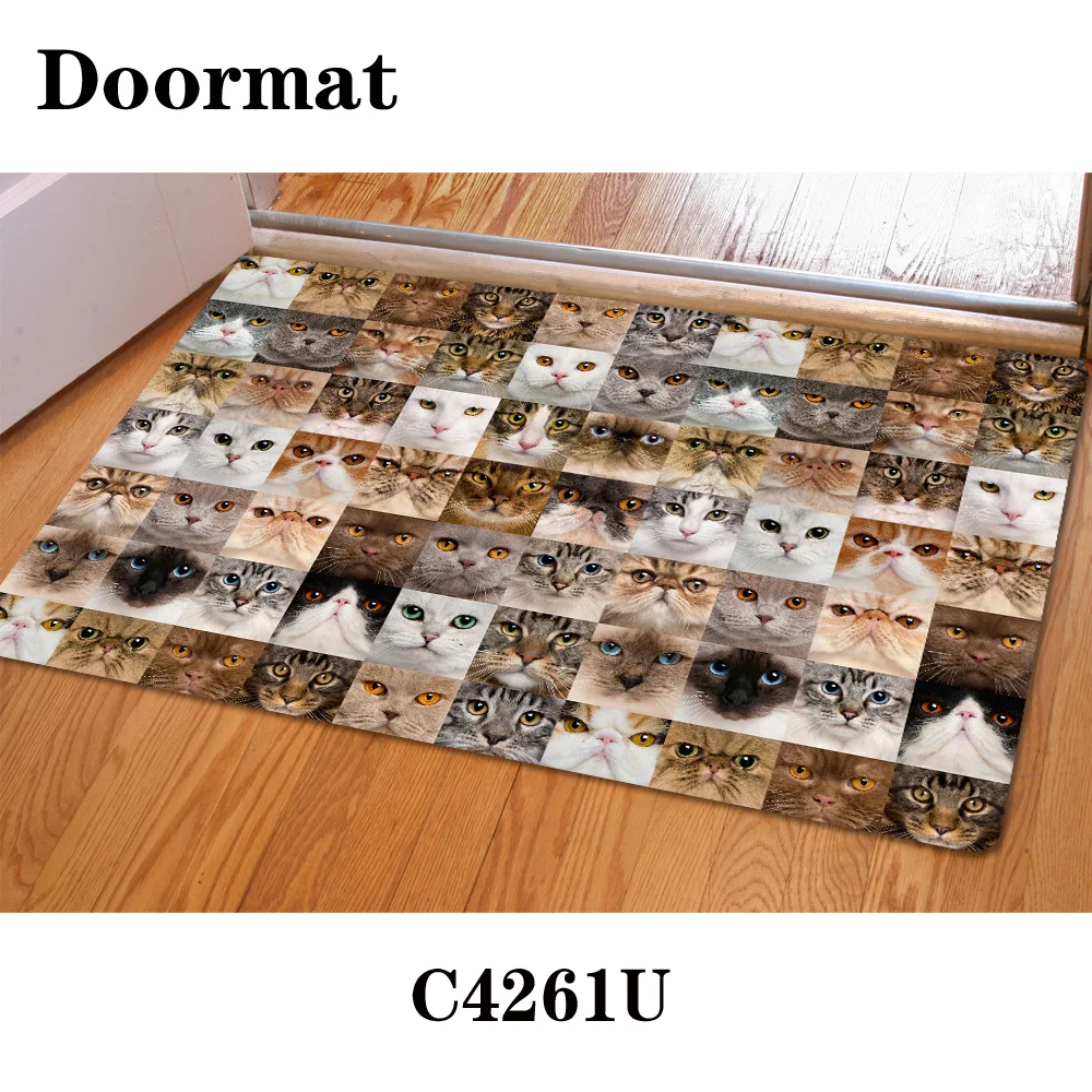 Новинка домашний Коврик-пазл HUGSIDEA с животными кошками собаками милый коврик 3D