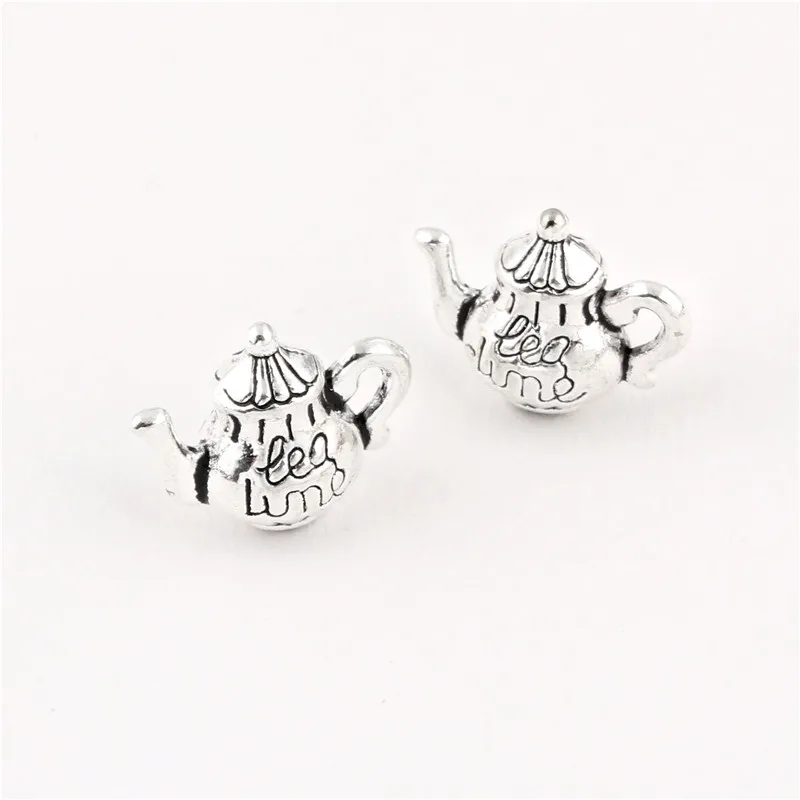 Подвеска-чайник для изготовления браслетов аксессуары ювелирных изделий 13x1 мм