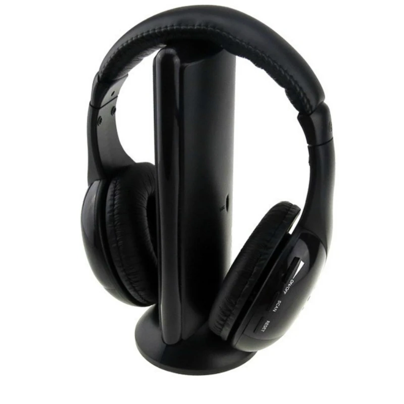 Elistooop 5 в 1 Беспроводные наушники Casque Audio Sans Fil Ecouteur Hi Fi Радио FM TV MP3 MP4|Наушники и