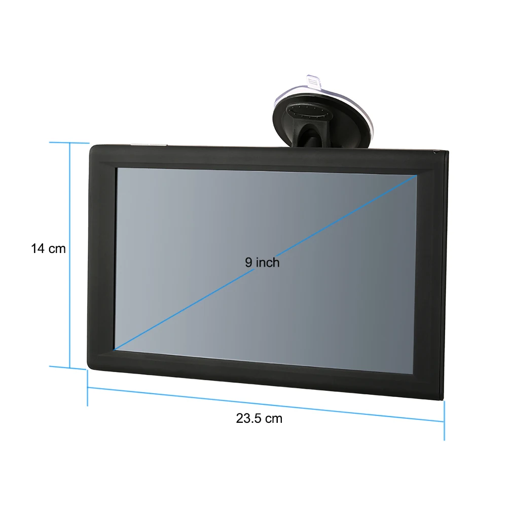 Carnavigation gps 9 дюймов lcd емкостный экран 256 Мб 8 г памяти FMtransmitter спутниковая навигация последняя карта