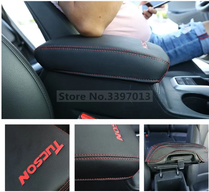 Автомобильный подлокотник коробка кобура искусственная кожа 3 цвета для hyundai Tucson аксессуары автомобиль-Стайлинг(только