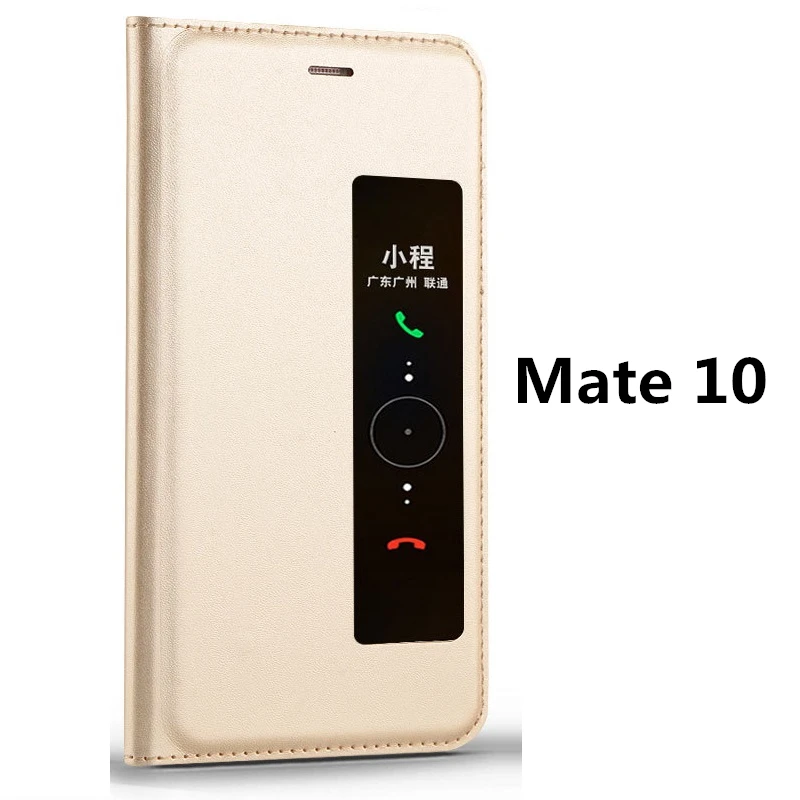 Флип-чехол с окошком для huawei mate 10, 9 Pro, роскошный флип-чехол из искусственной кожи для huawei mate S, 8, 7, задний Чехол s, чехол etui