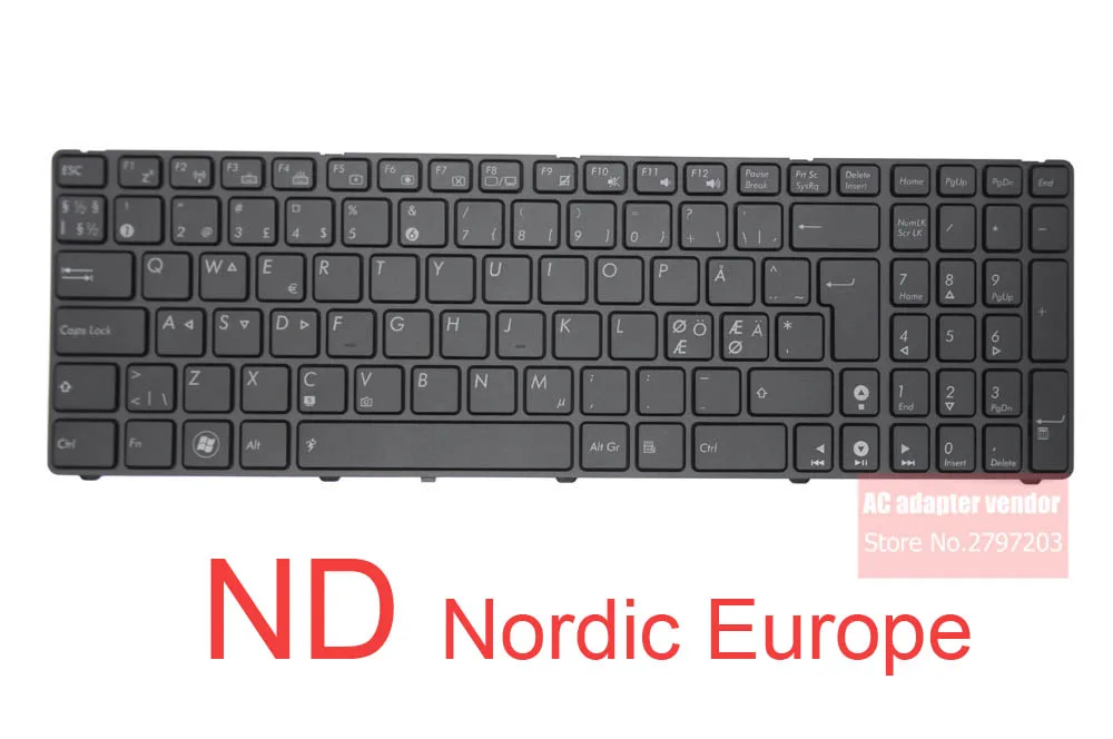 Для ASUS A52J K72 G51JX G53 A53S G51 G51J G51V G53 G53JW G60 G60J G72 G73 K52 N61 N71 UL50 N50 подсветкой клавиатуры ноутбука его ND BG