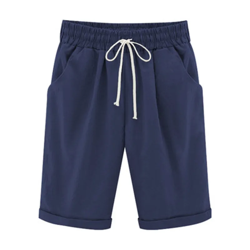 2018 летние женские хлопчатобумажные шорты большие размеры повседневные короткие