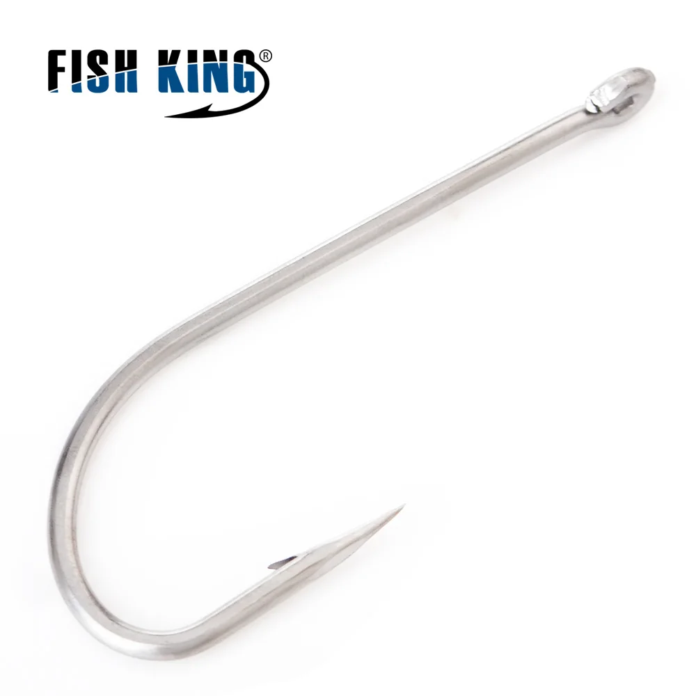 FISH KING 401SS нержавеющий Железный крючок с бородкой 6/0 # 1/0 #25 шт./упак. 1 8 #50 для ловли