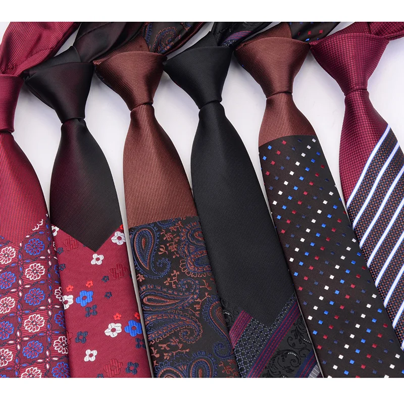 Модный тонкий галстук RBOCOTT мужской 6 см новинка роскошный в клетку с цветочным