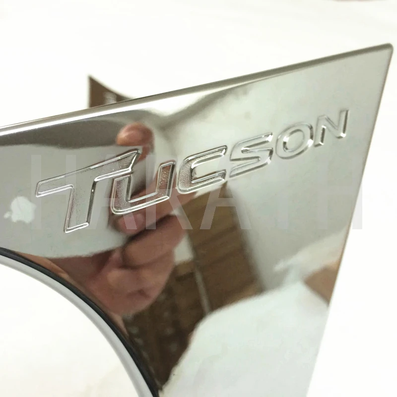 Для Hyundai Tucson ABS хромированный внешний задний оконный спойлер отделка лобового стекла крышка литья отделка Аксессуары 2 шт