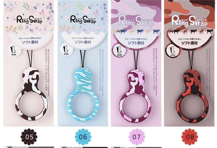 Камуфляжный мультяшный ремешок на запястье ручной для телефона iPhone Samsung Xiaomi