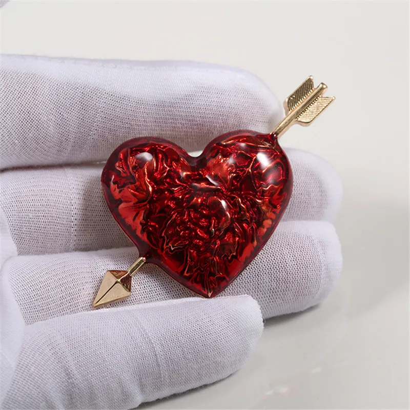 XQ Новинка темперамент красное сердце в форме стрелы глазурь пальто ветровка