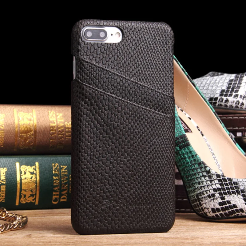 Новая кожаная задняя крышка для iphone 7 со змеиным узором чехол телефона бесплатная