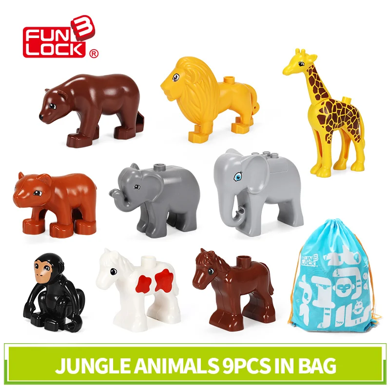 Набор игрушек Funlock Duplo для детей 9 шт./компл.|toys for|toys for kidsduplo toys |