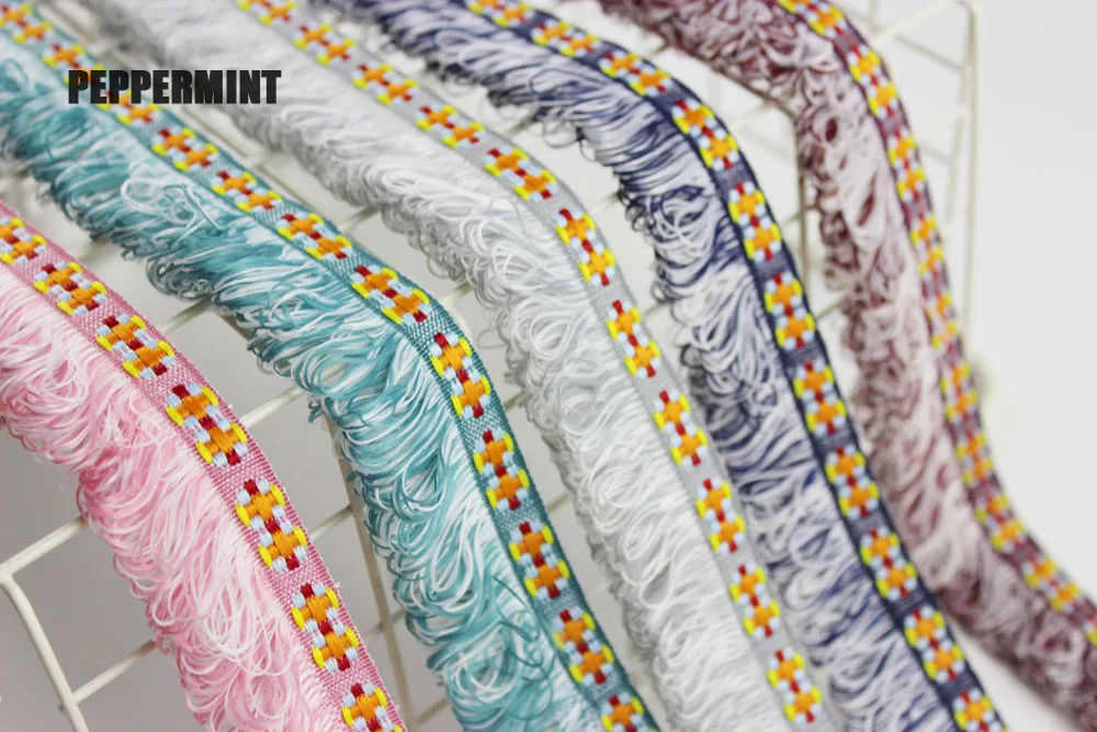 1 ярд 3 см Этническая бахрома и кружевная бейка EmbroideryTassel отделка ленты Вышивание костюмы для латинских танцев платье сценическая одежда шторы декоративные