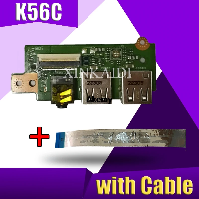Для ASUS для S550 S550C S550CM S550CA S550CB USB аудио плата ввода вывода с кабелем
