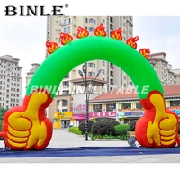 advertising inflatable running arch with logo printtop quality inflatable archfinish linestart line with hanging banner