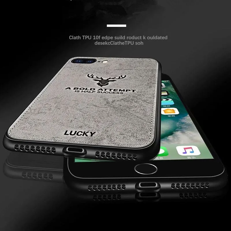 Чехол с оленем, прочный ТПУ чехол для iphone xs max xr x 10, ремешок, чехол с магнитным держателем для iphone 7, 8, 6, 6s plus, 5, SE, 5S, lucky elk