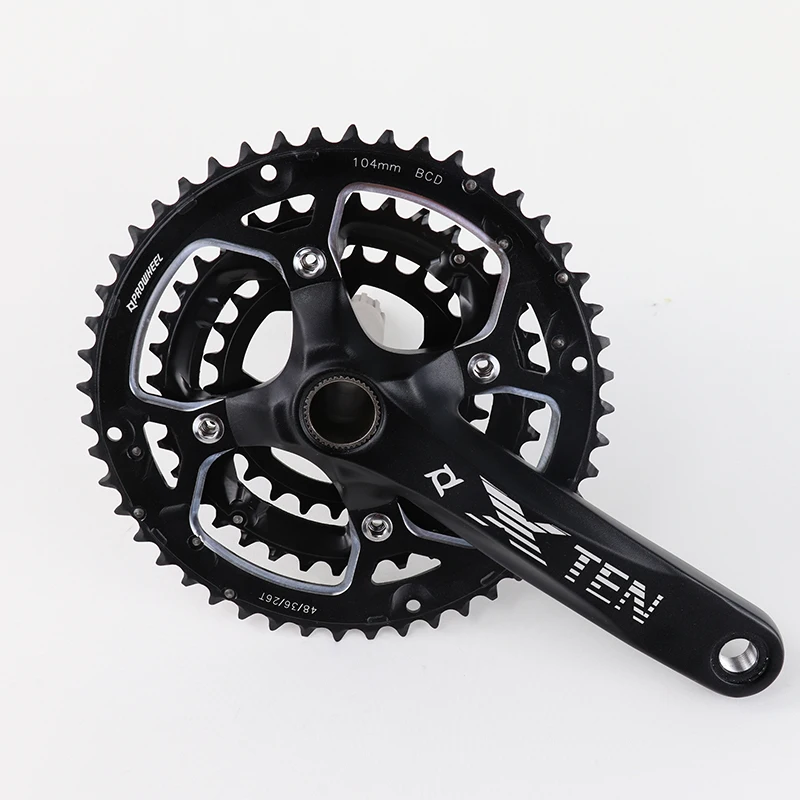 Prowheel TEN-751-TT полый 9S 26 36 48T велосипедный шатун для горного велосипеда цепь колеса свободного хода Кривошип и цепное колесо