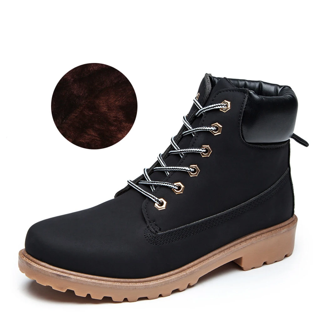 Мужские ботинки из искусственной замши на шнуровке размеры 39 46|Ботинки| |