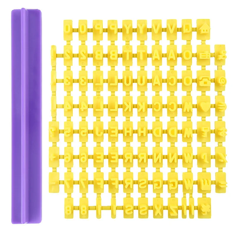 Алфавит сделай сам Пластиковая форма для печенья и торта помадки письмо пресс