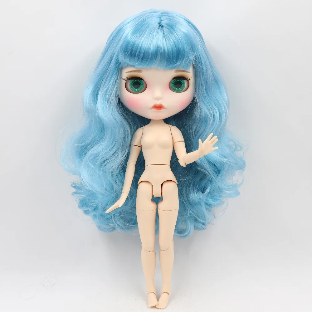 ICY DBS Blyth кукла 1/6 bjd шарнирная белая кожа сустав тело синие волосы матовое лицо