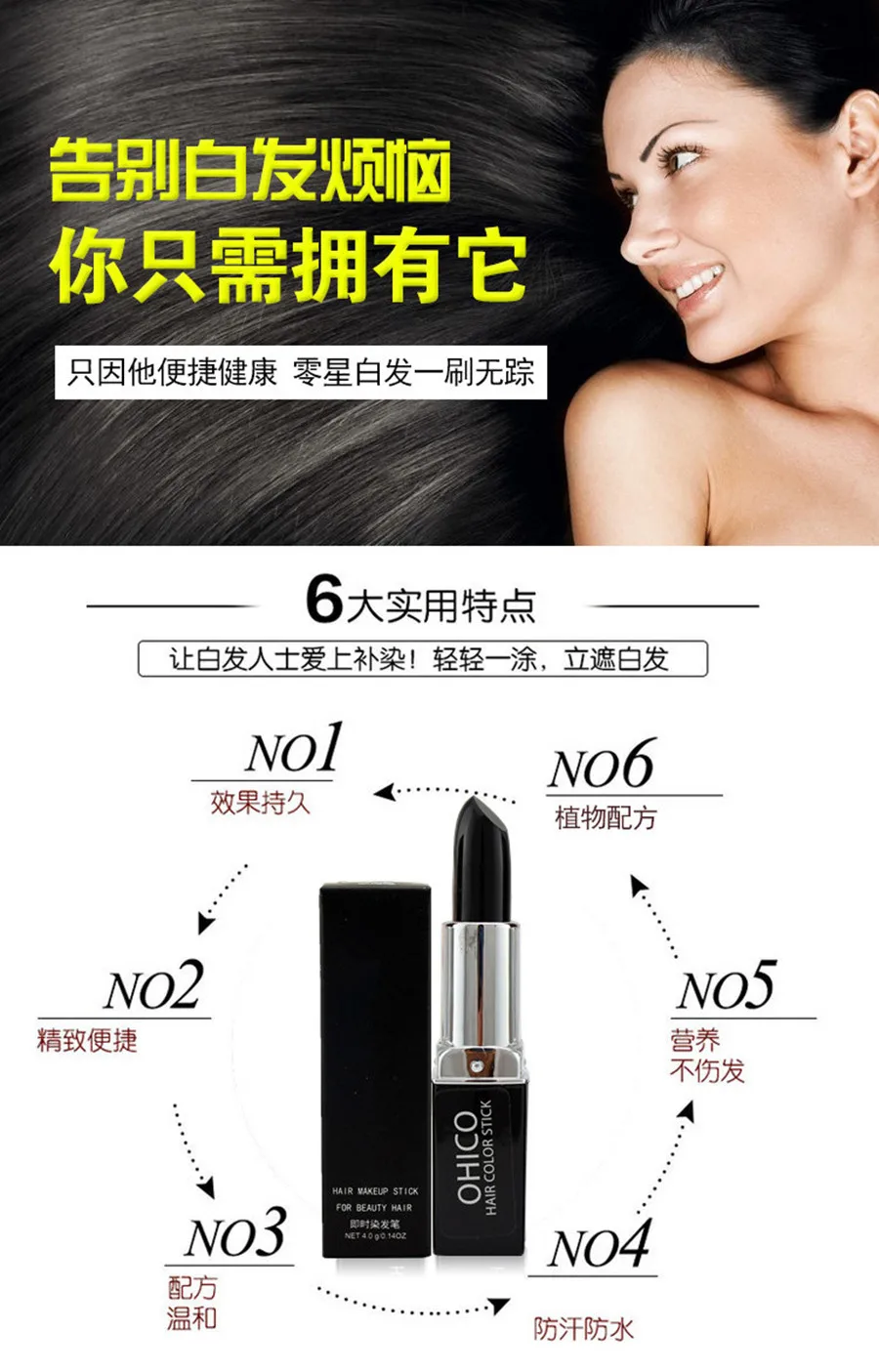 Временная Краска для волос волосы помада, мелок мелки Краски разовые волос Цвет унисекс DIY для укладки волос для ухода за волосами#712