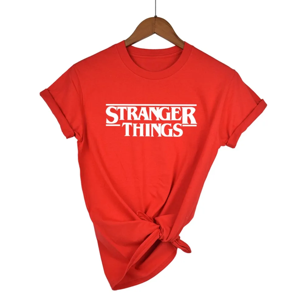Странные Вещи Ringer Tee хипстерские рубашки Tumblr графическая футболка для женщин мужской с принтами с буквами Футболка Мода хлопок повседневное Топы корректирующие